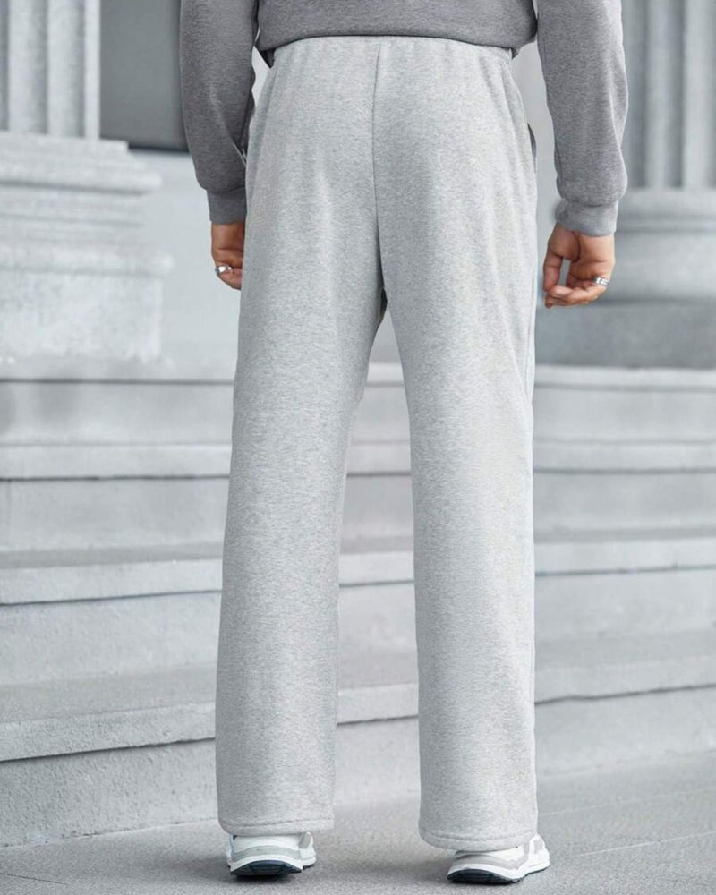 FLYNOFF Korean Light Grey Loose Fit Track Pant - Image 2